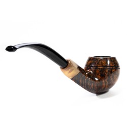 Pipe Sasieni 4 Dot Walnut Smooth Bent Rhodesian