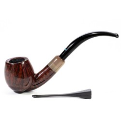 Pipe Sasieni 4 Dot Walnut Smooth Bent Apple