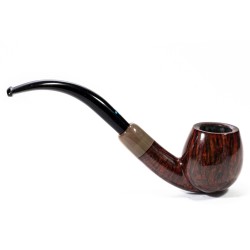 Pipe Sasieni 4 Dot Walnut Smooth Bent Apple