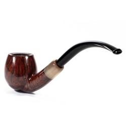 Pipe Sasieni 4 Dot Walnut Smooth Bent Apple