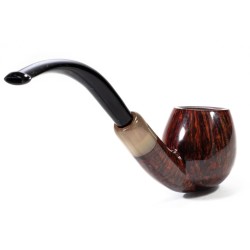 Pipe Sasieni 4 Dot Walnut Smooth Bent Apple
