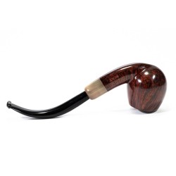 Pipe Sasieni 4 Dot Walnut Smooth Bent Apple