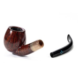Pipe Sasieni 4 Dot Walnut Smooth Bent Apple