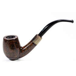 Briar Pipe Sasieni 4 Dot Walnut Smooth Bent