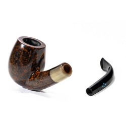 Briar Pipe Sasieni 4 Dot Walnut Smooth Bent