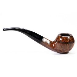Pipa Sasieni 4 Dot Walnut Liscia Bent Rhodesian