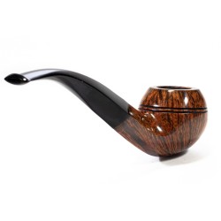 Pipa Sasieni 4 Dot Walnut Liscia Bent Rhodesian