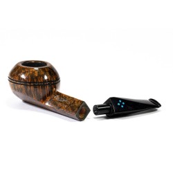 Pipa Sasieni 4 Dot Dark Root Liscia Rhodesian