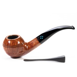 Pipe Sasieni 4 Dot Natural Smooth Bent Rhodesian