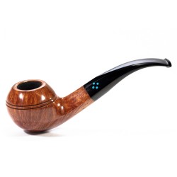 Pipe Sasieni 4 Dot Natural Smooth Bent Rhodesian