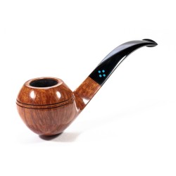 Pipe Sasieni 4 Dot Natural Smooth Bent Rhodesian