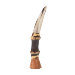 Pipe Tamper in Briar Bamboo And Horn