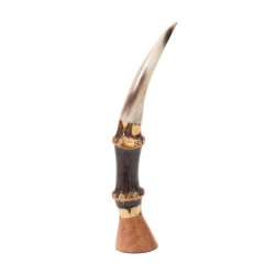 Pipe Tamper in Briar Bamboo And Horn