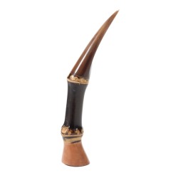 Pipe Tamper in Briar Bamboo And Horn