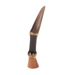 Pipe Tamper in Briar Bamboo And Horn