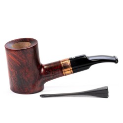 Pipe Talamona Brass Cognac Smooth Cherrywood