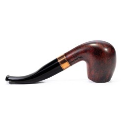 Pipa Talamona Brass Cognac Liscia Bent