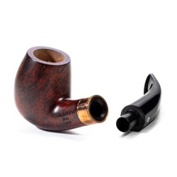Pipa Talamona Brass Cognac Liscia Bent
