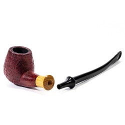 Pipa in Radica C-Pipe Gruppo 1 Sabbiata Bent Apple