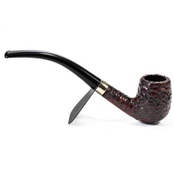 Pipa in Radica Peterson Junior Rusticata Bent Billiard