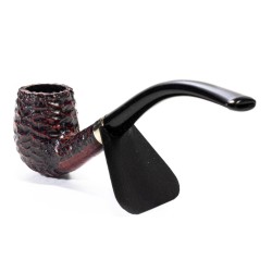 Pipa in Radica Peterson Junior Rusticata Bent Billiard