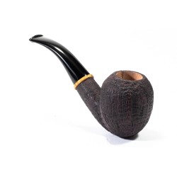 Briar Pipe Castoldi Sandblasted Bent Bulldog