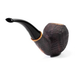 Briar Pipe Castoldi Sandblasted Bent Bulldog