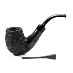 Pipe Mastro Geppetto Rusticated Bent Billiard
