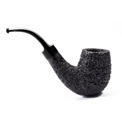 Pipa Mastro Geppetto Rusticata Bent Billiard