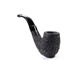 Pipa Mastro Geppetto Rusticata Bent Billiard