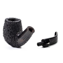 Pipa Mastro Geppetto Rusticata Bent Billiard