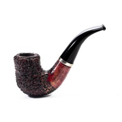 Pipa Mastro Geppetto Rusticata Bent Billiard
