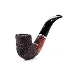 Pipa Mastro Geppetto Rusticata Bent Billiard