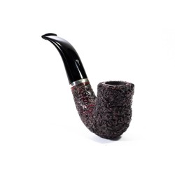 Pipa Mastro Geppetto Rusticata Bent Billiard