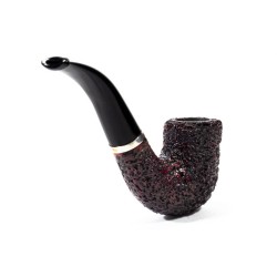 Pipa Mastro Geppetto Rusticata Bent Billiard
