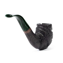 Pipa Mastro Geppetto Sabbiata Bent Billiard