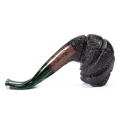 Pipa Mastro Geppetto Sabbiata Bent Billiard