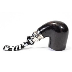 Briar Pipe Ser Jacopo Smooth L-D Bent Billiard