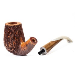 Briar Pipe Amorelli Penna Di San Michele Bent