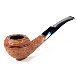 Pipa Sasieni 4 Dot Ruff Root Sabbiata Bent Rhodesian