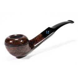 Pipa Sasieni 4 Dot Walnut Liscia Bent Rhodesian