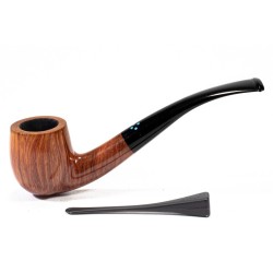 Briar Pipe Sasieni 4 Dot Natural Smooth Bent