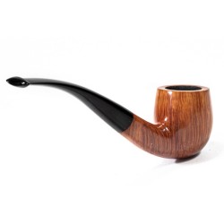 Briar Pipe Sasieni 4 Dot Natural Smooth Bent