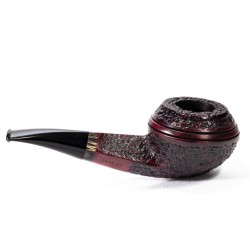 Briar Pipe Radice Rind Rusticated Bent Rhodesian