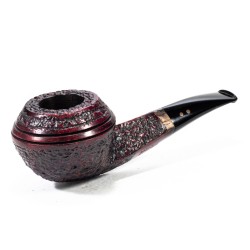 Briar Pipe Radice Rind Rusticated Bent Rhodesian