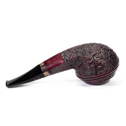 Briar Pipe Radice Rind Rusticated Bent Rhodesian
