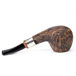 Briar Pipe Radice Rind Sandblasted Bent Apple