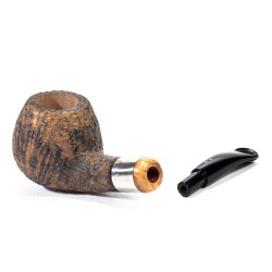 Pipa in Radica Radice Rind Sabbiata Bent Apple