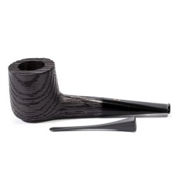 Bog Oak Pipe Radice Sandblasted Pot