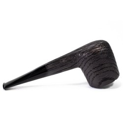Bog Oak Pipe Radice Sandblasted Pot